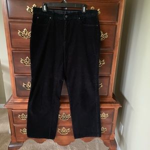 Calvin Klein black pinwale corduroy 34x30